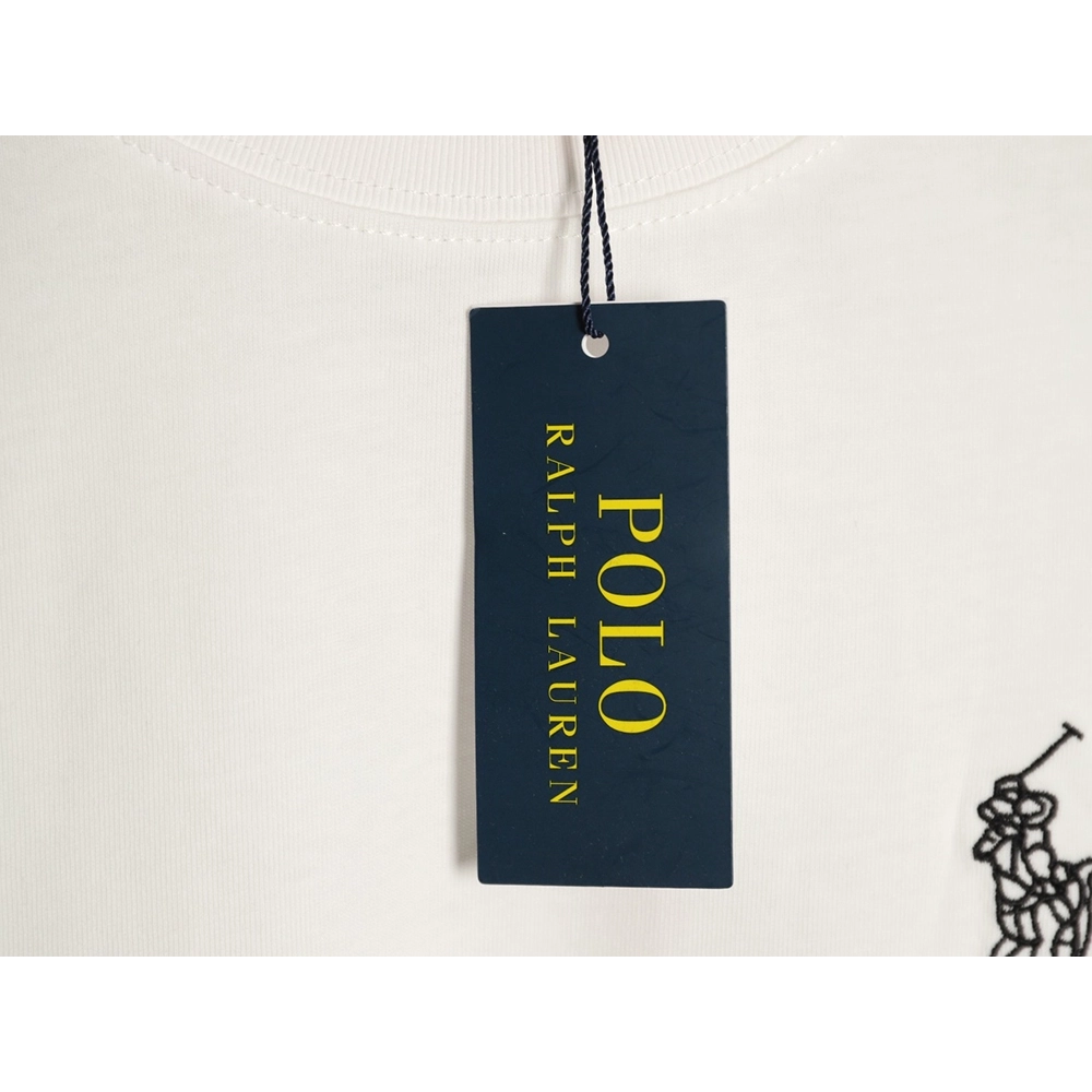 Ralph Lauren Equestrian Logo Embroidered Crew Neck Short Sleeve T-Shirt TSK1,Ralph Lauren