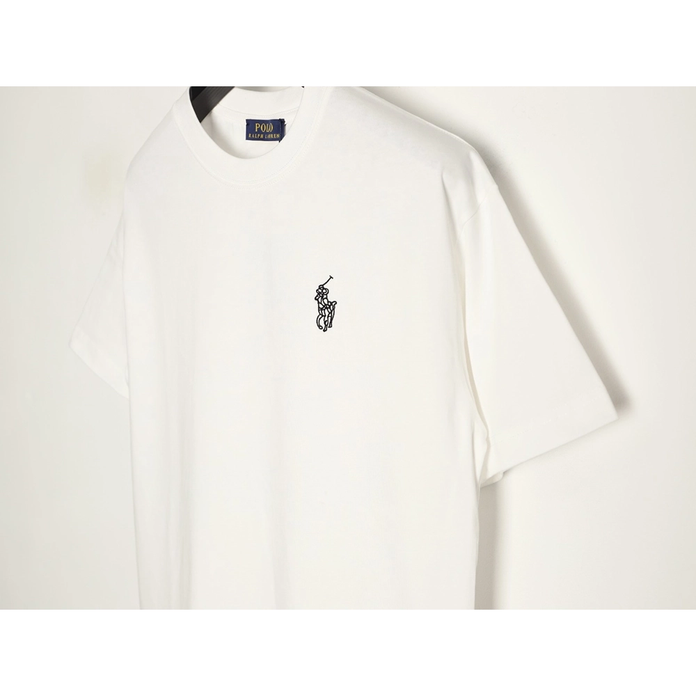 Ralph Lauren Equestrian Logo Embroidered Crew Neck Short Sleeve T-Shirt TSK1,Ralph Lauren