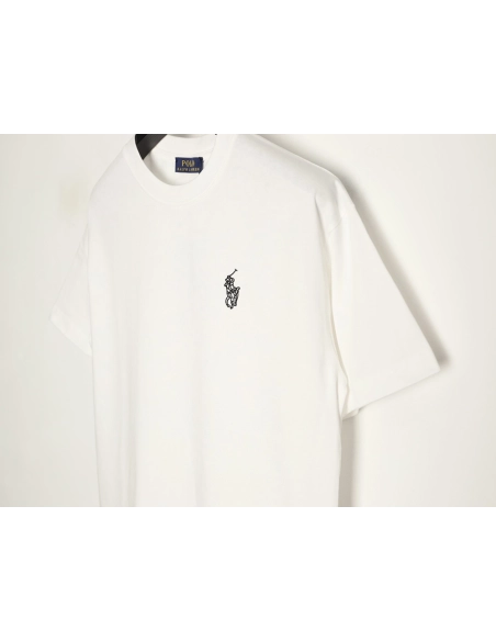Ralph Lauren Equestrian Logo Embroidered Crew Neck Short Sleeve T-Shirt TSK1,Ralph Lauren