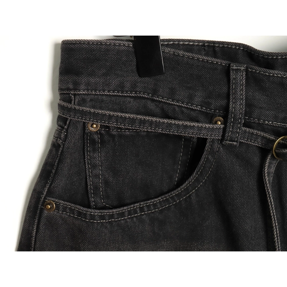 Acne Studios Belted Denim Shorts,Acne Studios