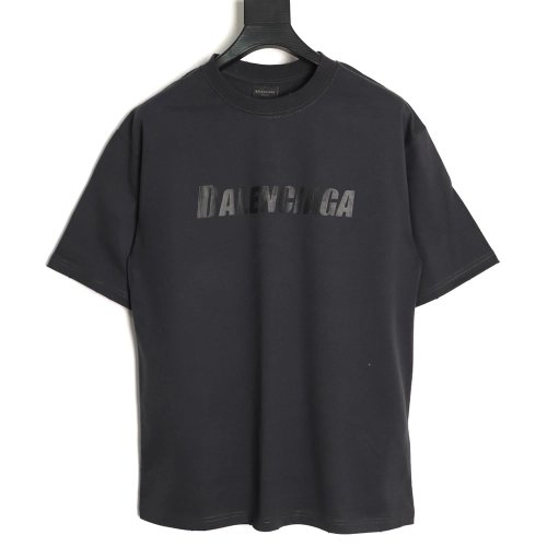 Balenciaga Cracked-Letter Short-Sleeve T-Shirt,Balenciaga