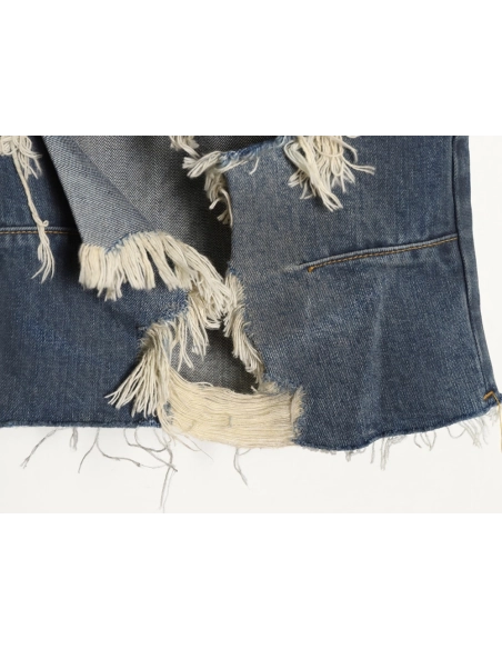Balenciaga Distressed Denim Shorts,Balenciaga