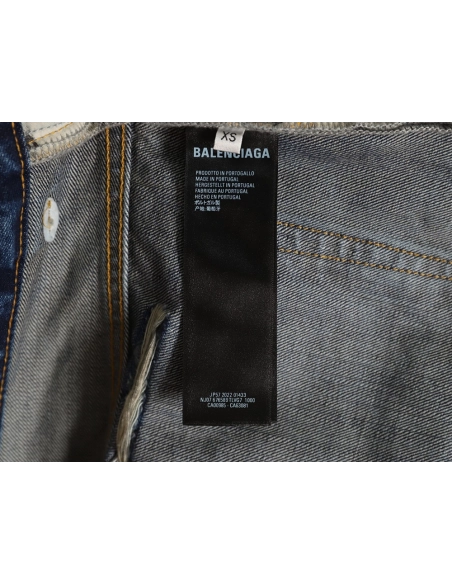 Balenciaga Distressed Denim Shorts,Balenciaga
