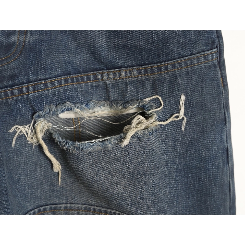Balenciaga Distressed Denim Shorts,Balenciaga