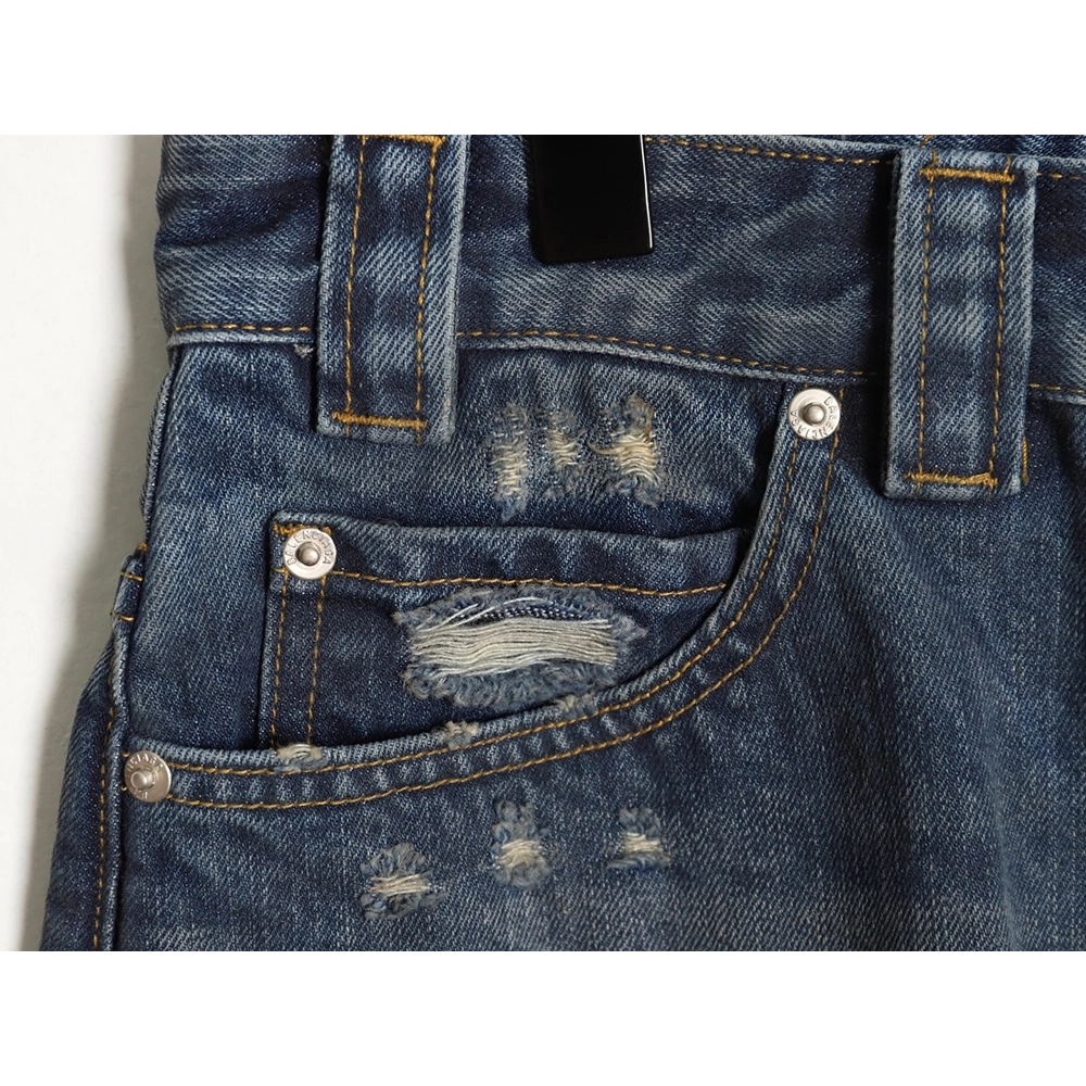Balenciaga Distressed Denim Shorts,Balenciaga