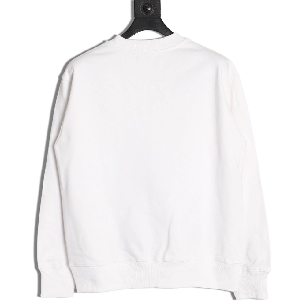Loewe Four-Leaf Clover Print Crewneck Sweatshirt,Loewe