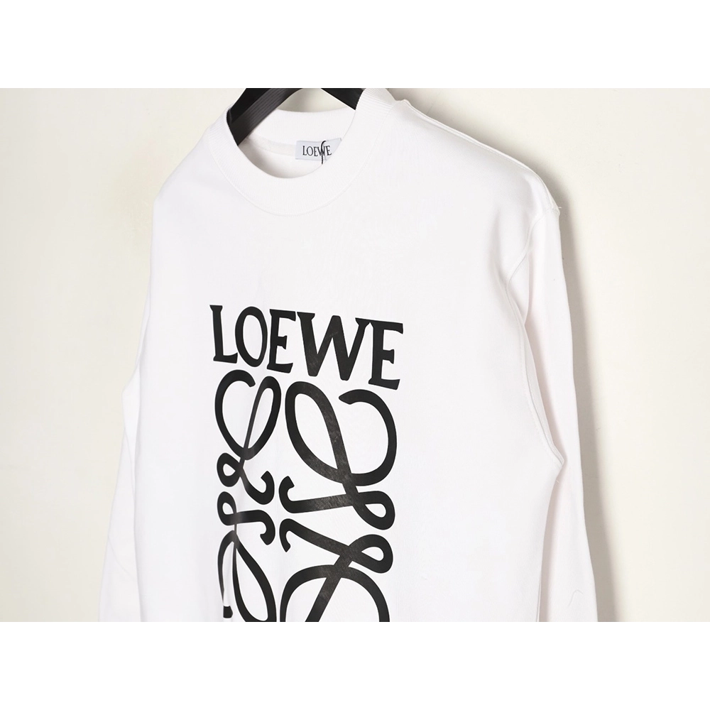 Loewe Four-Leaf Clover Print Crewneck Sweatshirt,Loewe