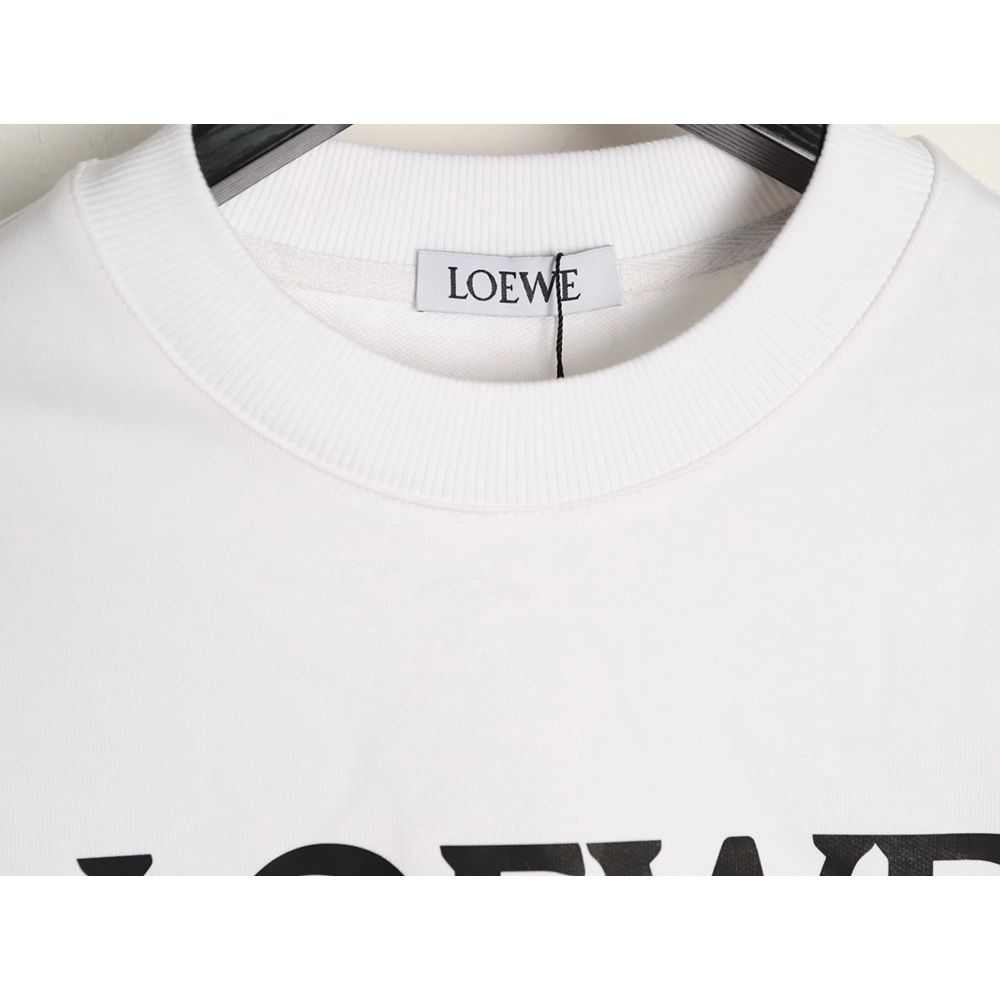 Loewe Four-Leaf Clover Print Crewneck Sweatshirt,Loewe