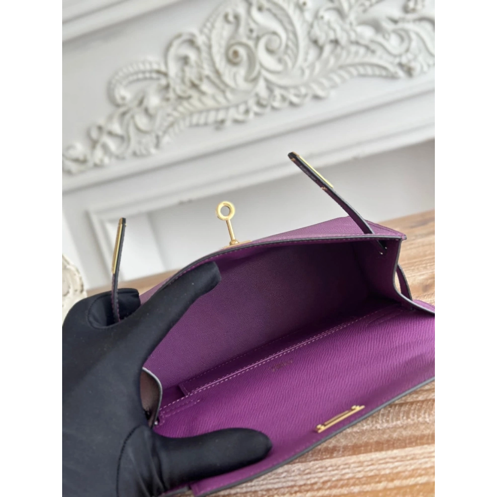 Hermes kelly mini pouchette bags H087225 22cm,Hermes Bags