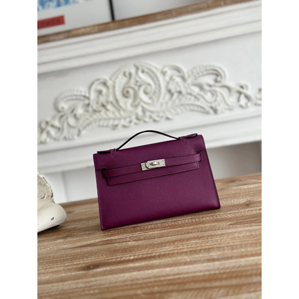 Hermes kelly mini pouchette bags H087225 22cm,Hermes Bags