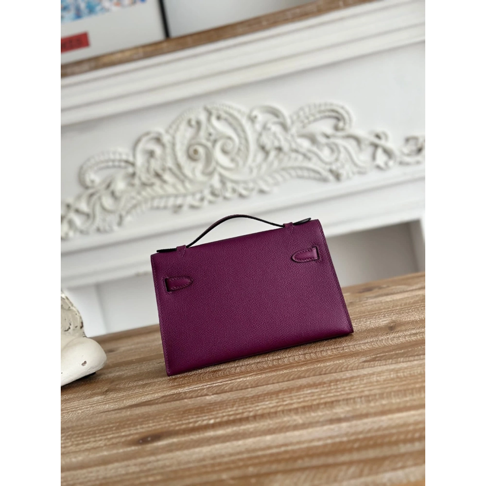 Hermes kelly mini pouchette bags H087225 22cm,Hermes Bags