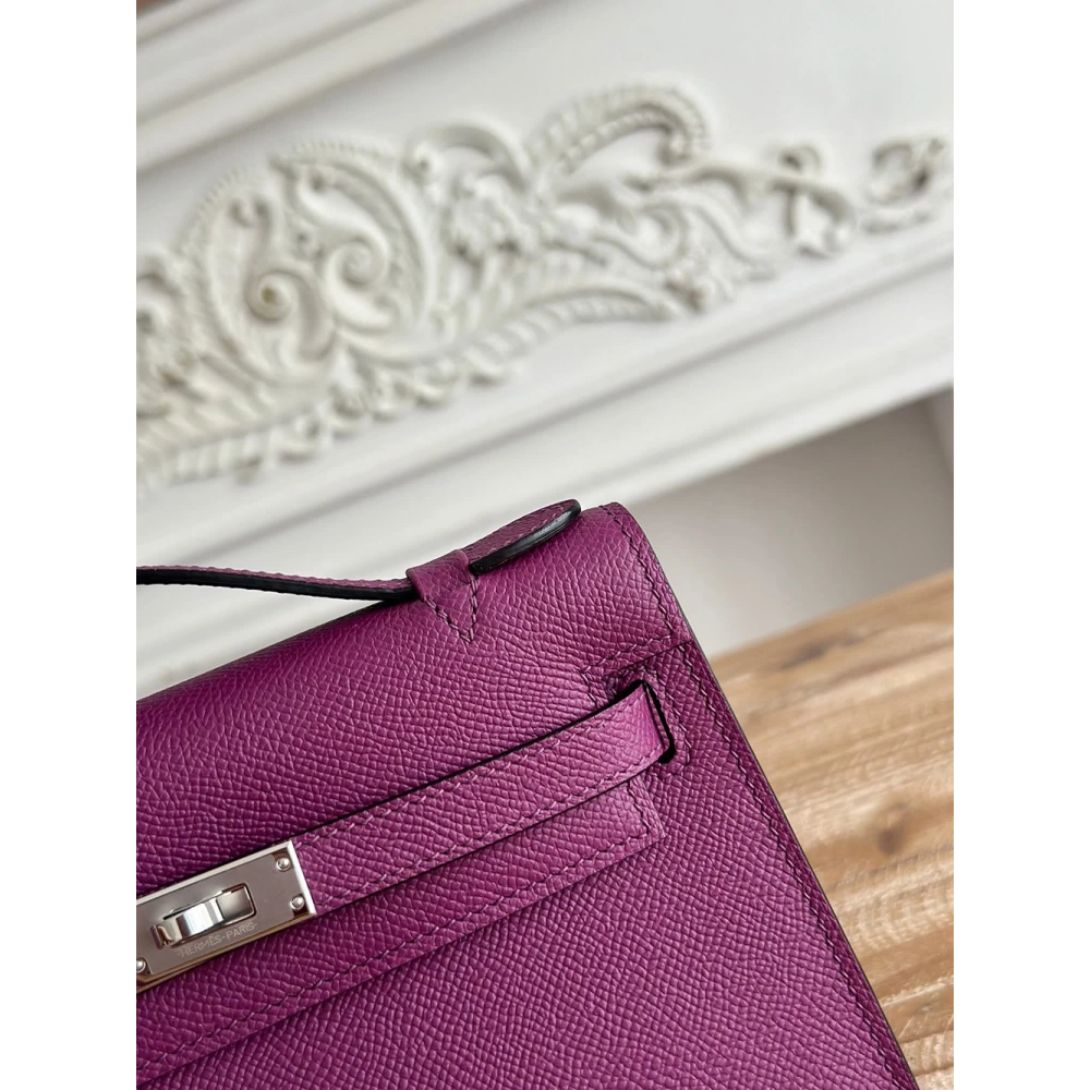Hermes kelly mini pouchette bags H087225 22cm,Hermes Bags