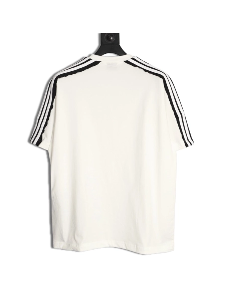 Balenciaga Double-Ring Shoulder Ribbon Short-Sleeve T-Shirt,Balenciaga