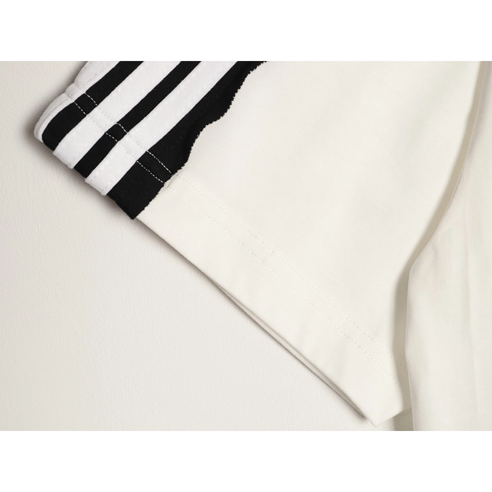 Balenciaga Double-Ring Shoulder Ribbon Short-Sleeve T-Shirt,Balenciaga