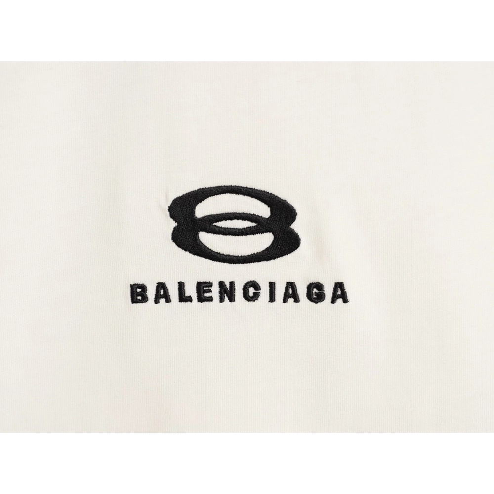 Balenciaga Double-Ring Shoulder Ribbon Short-Sleeve T-Shirt,Balenciaga
