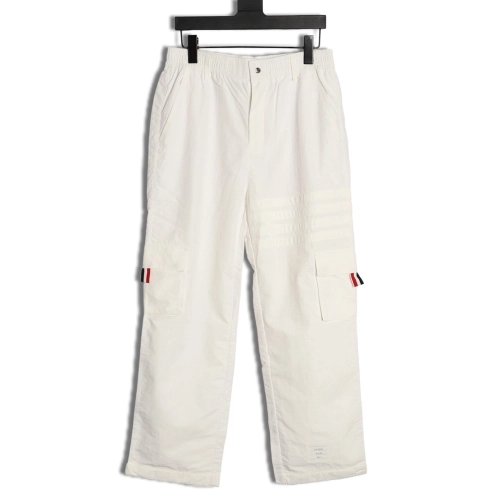 Thom Browne 4-Bar Double-Pocket Casual Utility Trousers TSK2,Thom Browne
