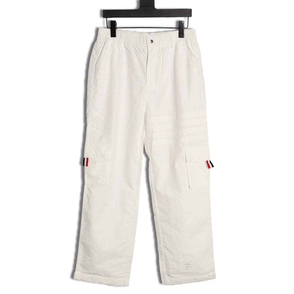 Thom Browne 4-Bar Double-Pocket Casual Utility Trousers TSK2,Thom Browne