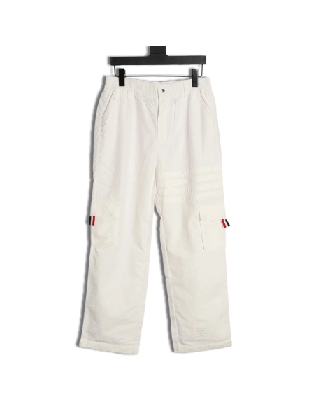 Thom Browne 4-Bar Double-Pocket Casual Utility Trousers TSK2,Thom Browne