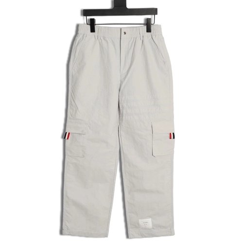 Thom Browne 4-Bar Double-Pocket Casual Utility Trousers TSK1,Thom Browne