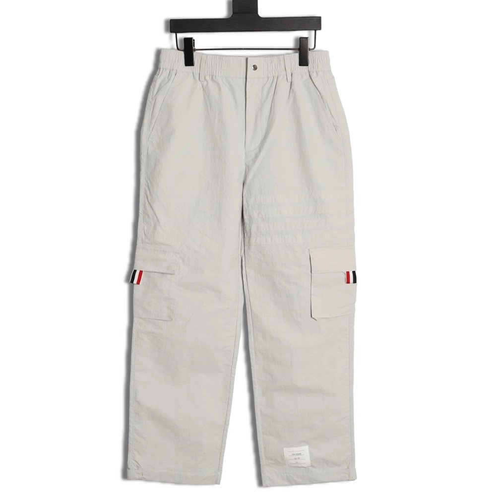 Thom Browne 4-Bar Double-Pocket Casual Utility Trousers TSK1,Thom Browne