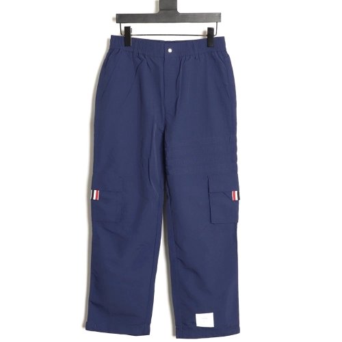 Thom Browne 4-Bar Double-Pocket Casual Utility Trousers,Thom Browne