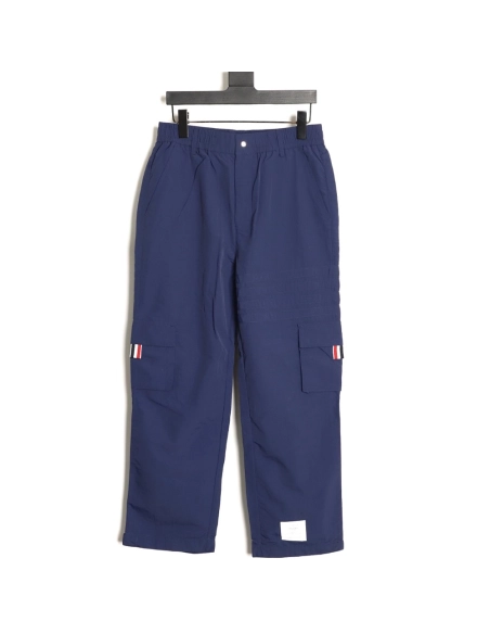 Thom Browne 4-Bar Double-Pocket Casual Utility Trousers,Thom Browne