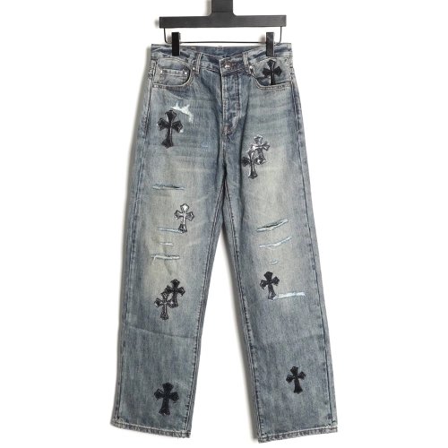 Chrome Hearts Cross Label Distressed Jeans,Gucci