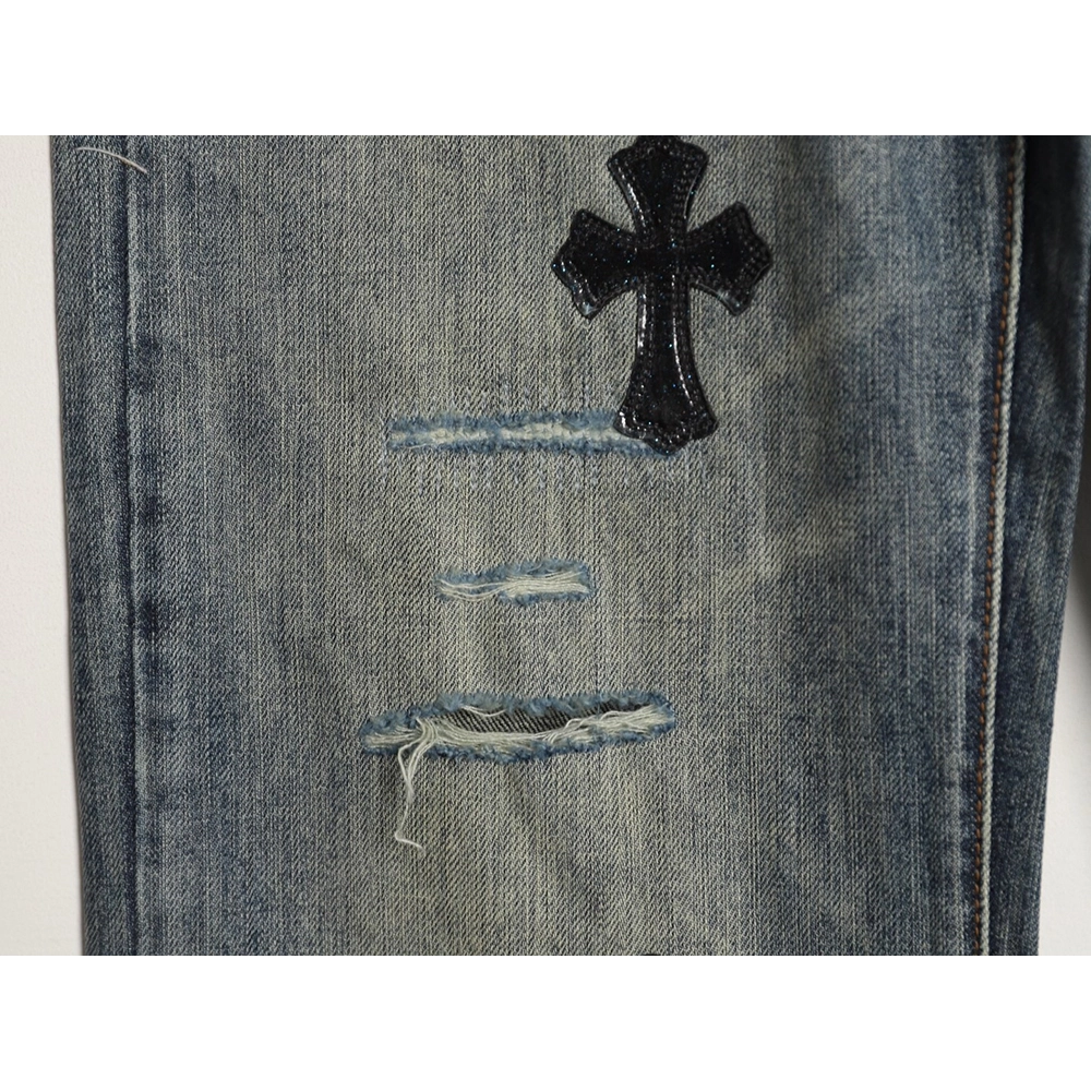 Chrome Hearts Cross Label Distressed Jeans,Gucci