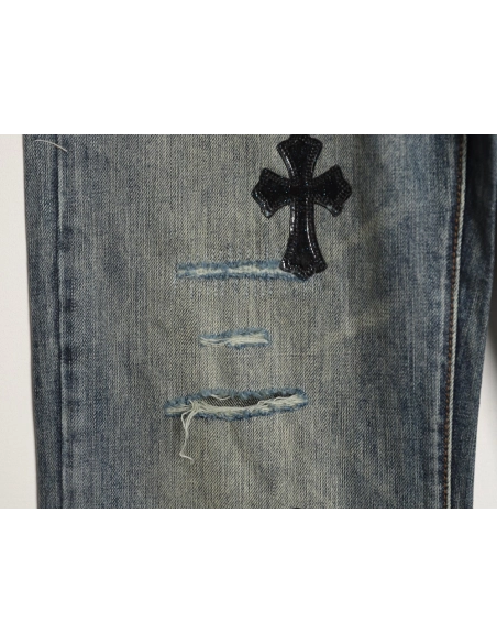 Chrome Hearts Cross Label Distressed Jeans,Gucci