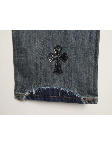 Chrome Hearts Cross Label Distressed Jeans,Gucci