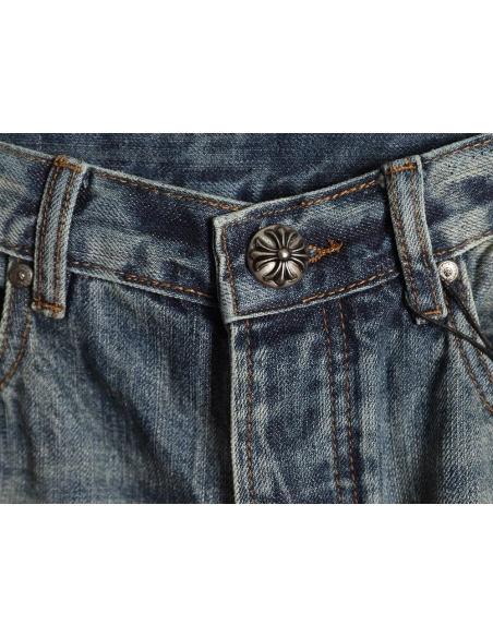 Chrome Hearts Cross Label Distressed Jeans,Gucci