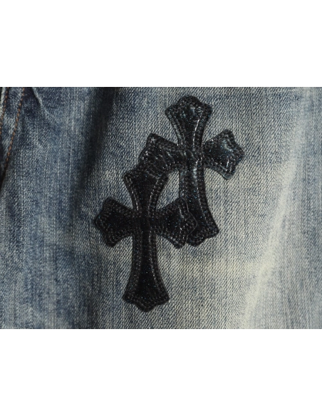 Chrome Hearts Cross Label Distressed Jeans,Gucci
