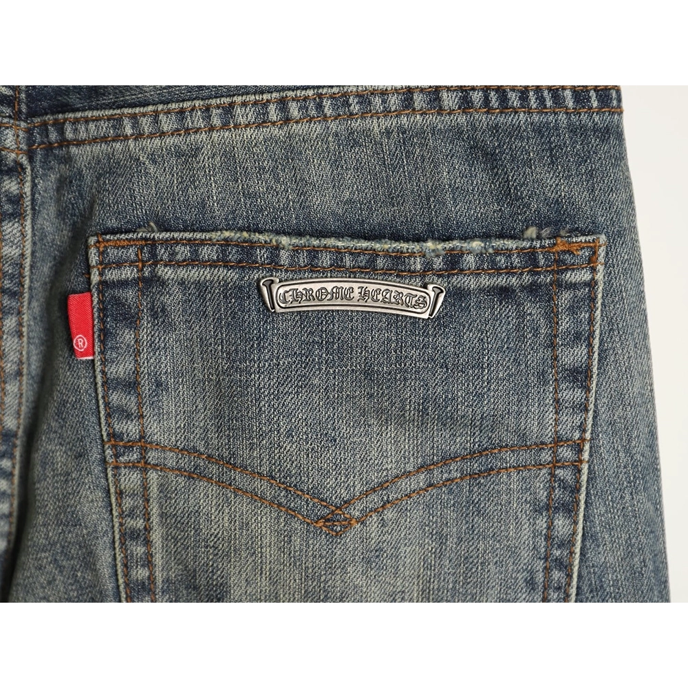 Chrome Hearts Cross Label Distressed Jeans,Gucci