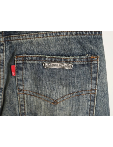 Chrome Hearts Cross Label Distressed Jeans,Gucci