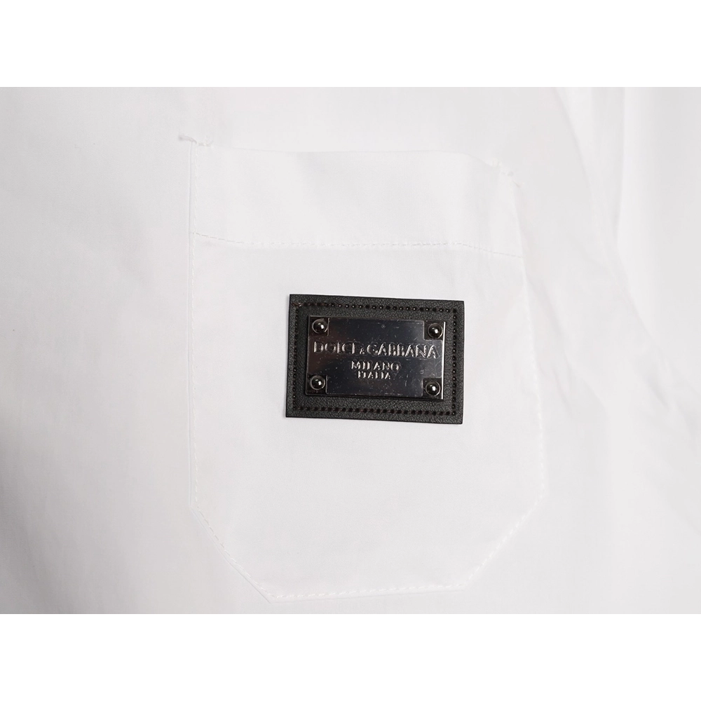 Dolce Gabbana Square Label Short-Sleeve Shirt,Dolce Gabbana