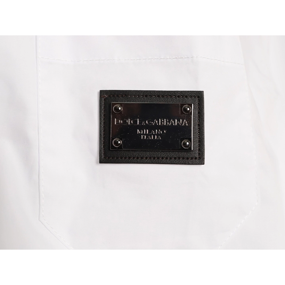 Dolce Gabbana Square Label Short-Sleeve Shirt,Dolce Gabbana
