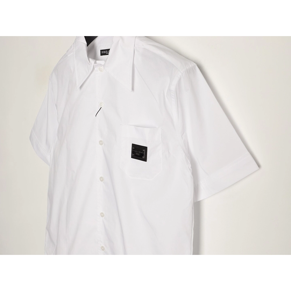 Dolce Gabbana Square Label Short-Sleeve Shirt,Dolce Gabbana