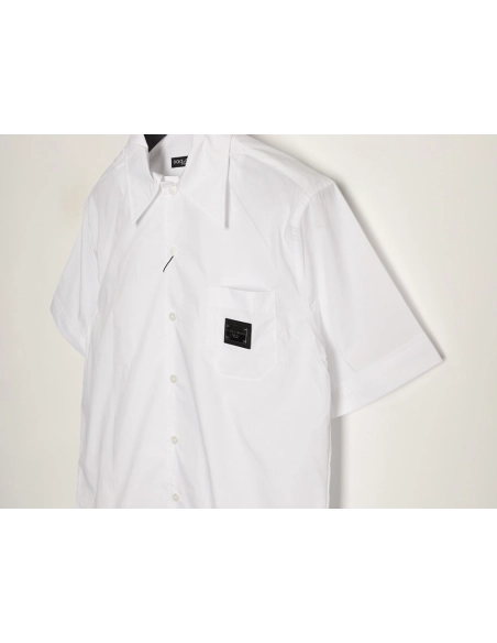 Dolce Gabbana Square Label Short-Sleeve Shirt,Dolce Gabbana