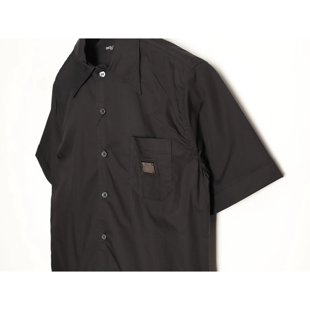 Dolce Gabbana Square Label Short-Sleeve Shirt TSK1,Dolce Gabbana