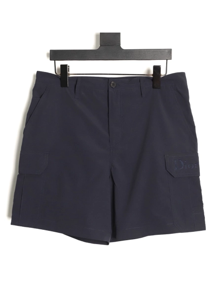 Dior letter embroidered button cargo shorts,Dior
