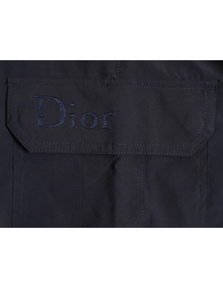 Dior letter embroidered button cargo shorts,Dior