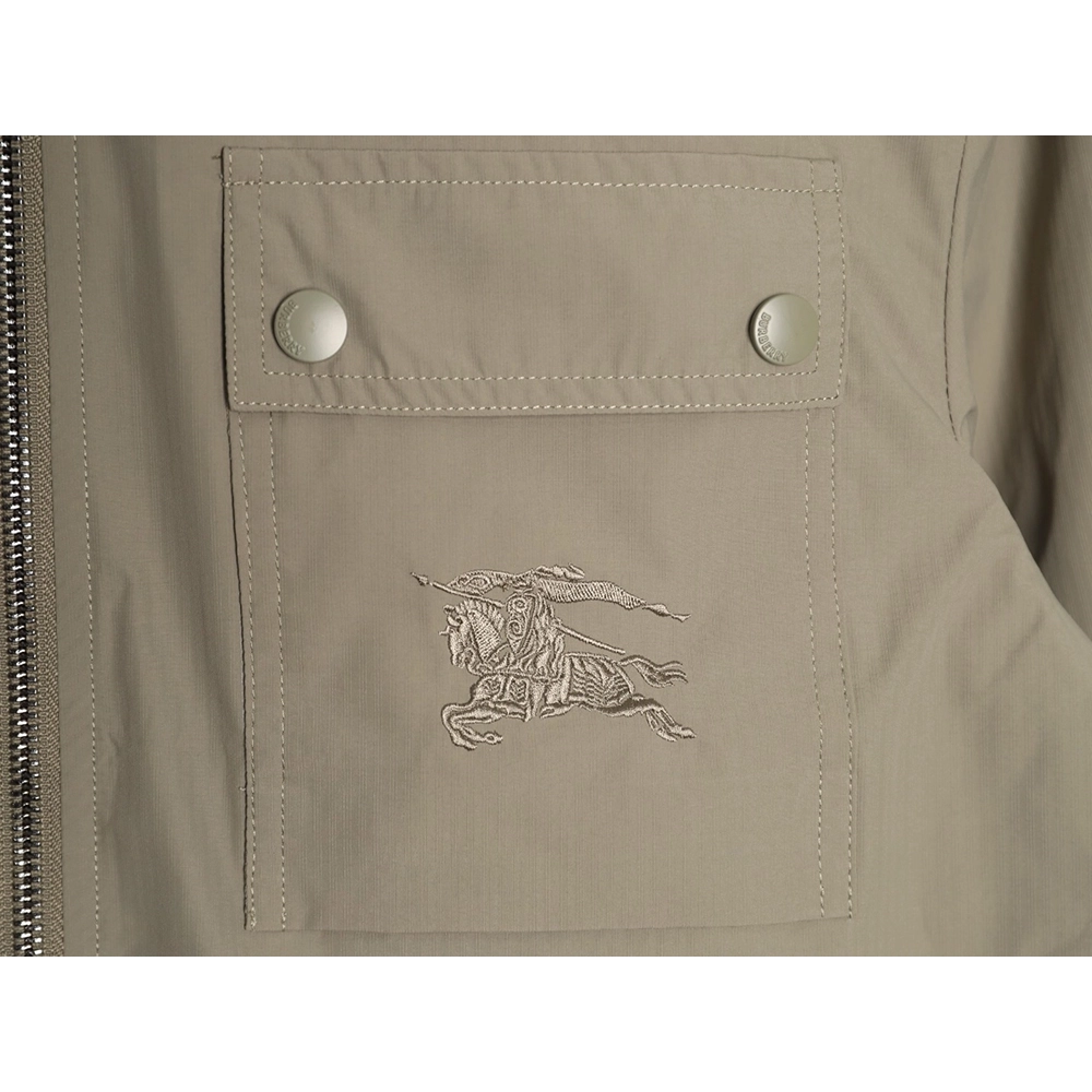 Burberry double-pocket embroidered lapel light jacket,Burberry