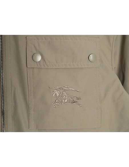 Burberry double-pocket embroidered lapel light jacket,Burberry