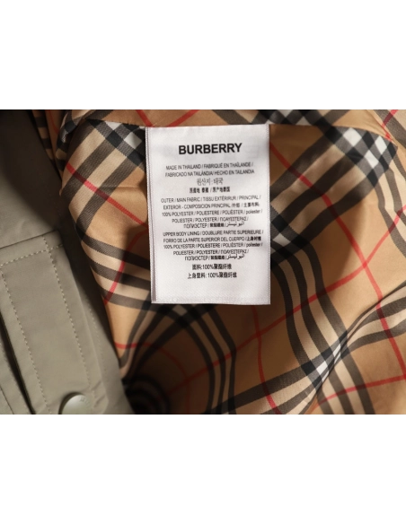 Burberry double-pocket embroidered lapel light jacket,Burberry
