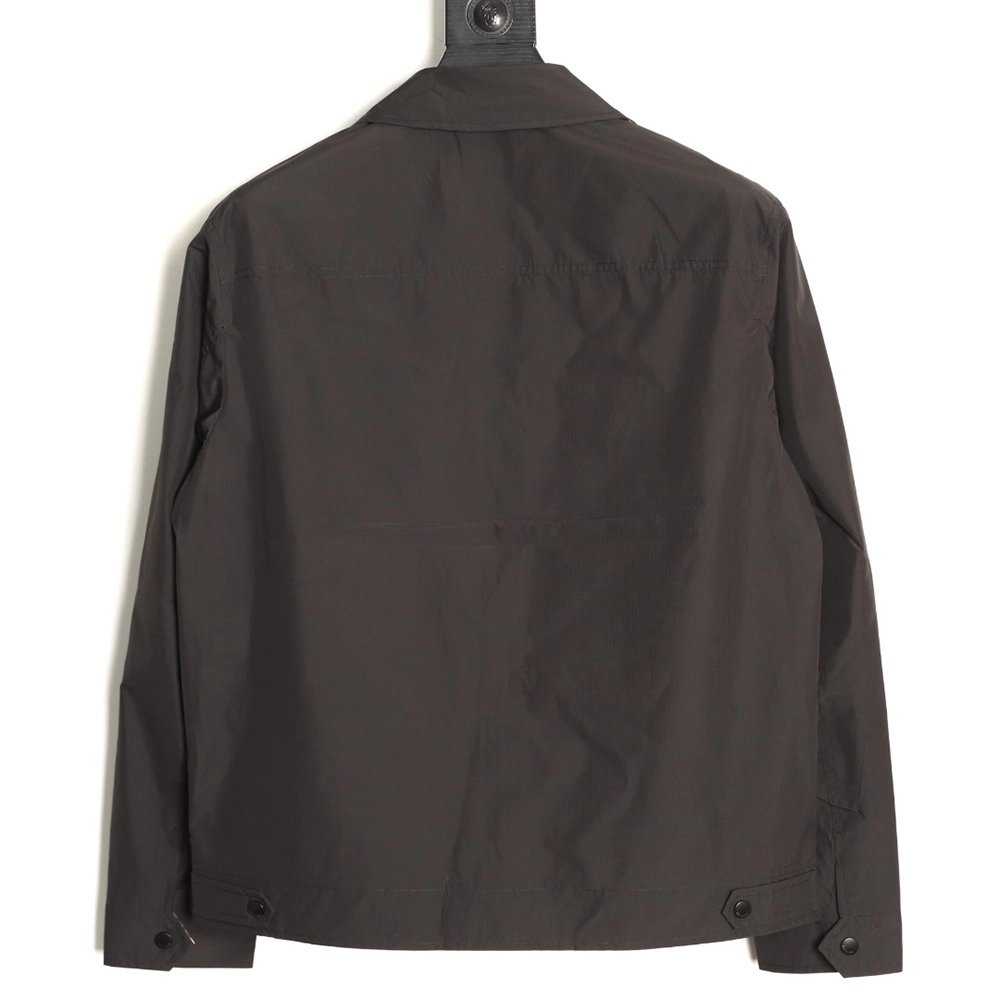Burberry double-pocket embroidered lapel light jacket TSK1,Burberry