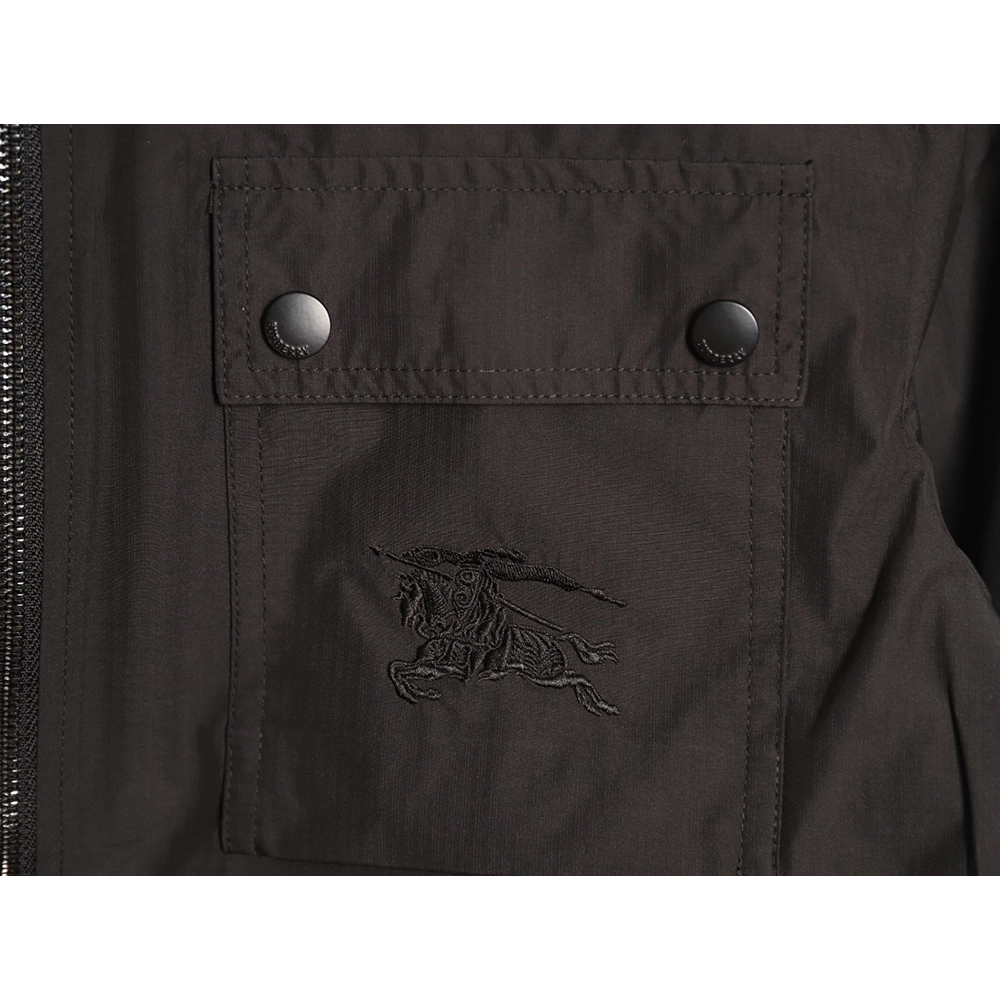 Burberry double-pocket embroidered lapel light jacket TSK1,Burberry