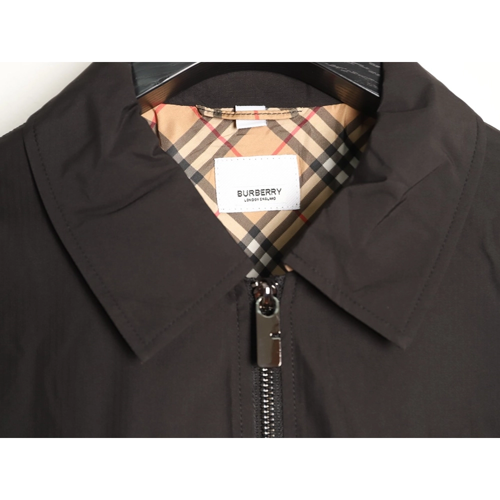 Burberry double-pocket embroidered lapel light jacket TSK1,Burberry