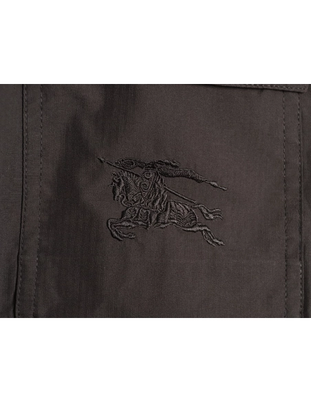 Burberry double-pocket embroidered lapel light jacket TSK1,Burberry