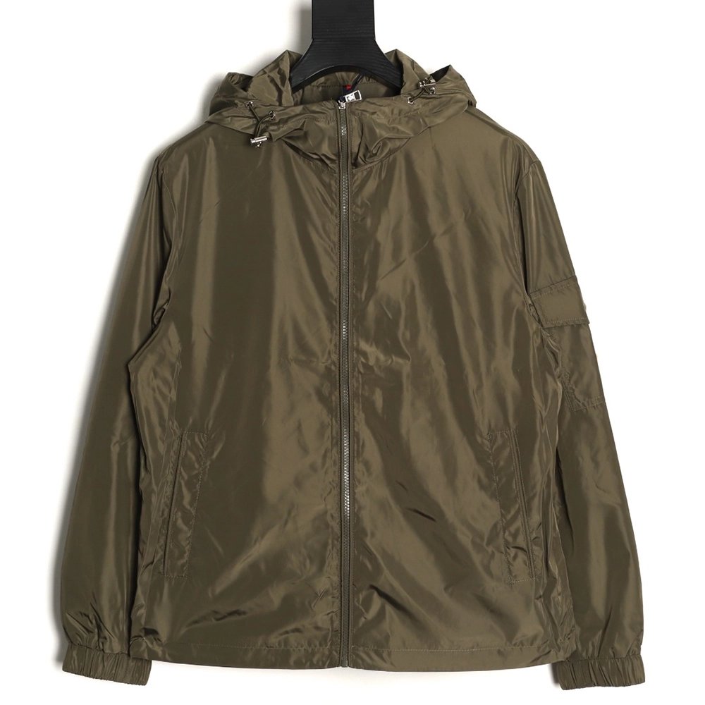 Moncler Lightweight Casual Hooded Jacket with Sleeve Pocket,Moncler