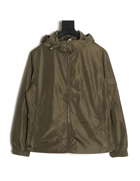 Moncler Lightweight Casual Hooded Jacket with Sleeve Pocket,Moncler